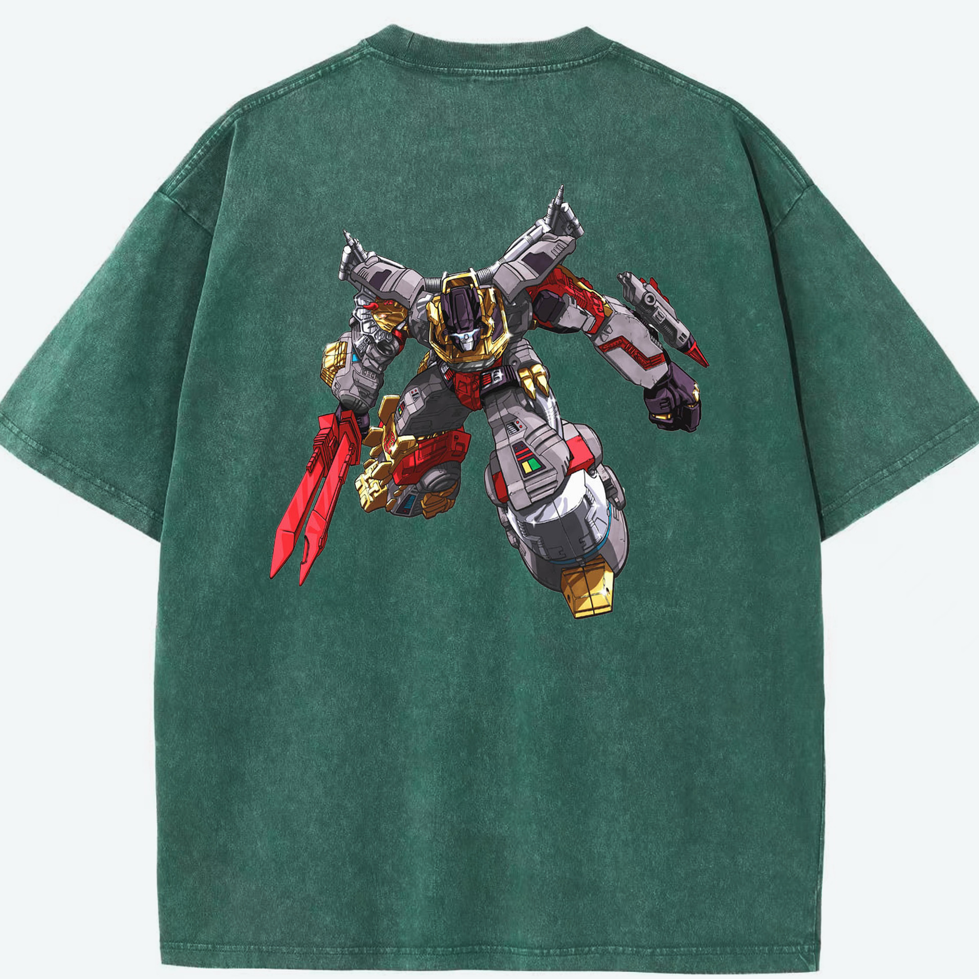 （画像用）  綿100% ヴィンテージ風 半袖Tシャツ（背面プリント）